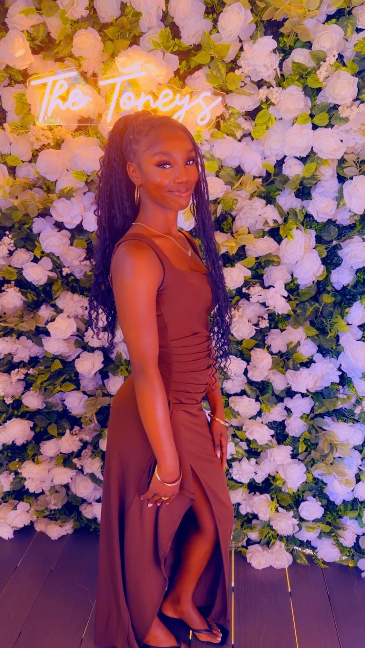 Pai'Shence at Trey's wedding